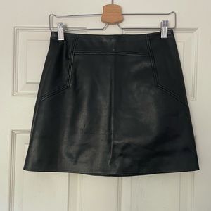 Leather Mini Skirt
